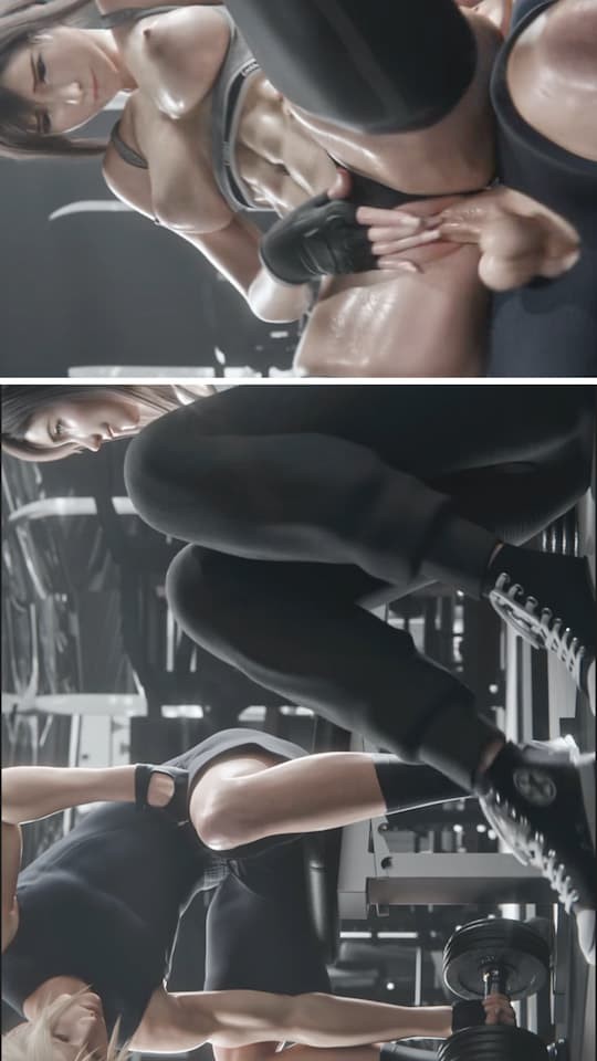 [4K] Tifa Gym Workout Turns Into Intense POV Sex with Cloud [Miwo]