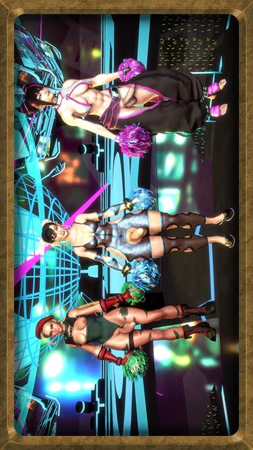 Futas Сammy, Chun Li and Juri do a special cheerleading dance for fans