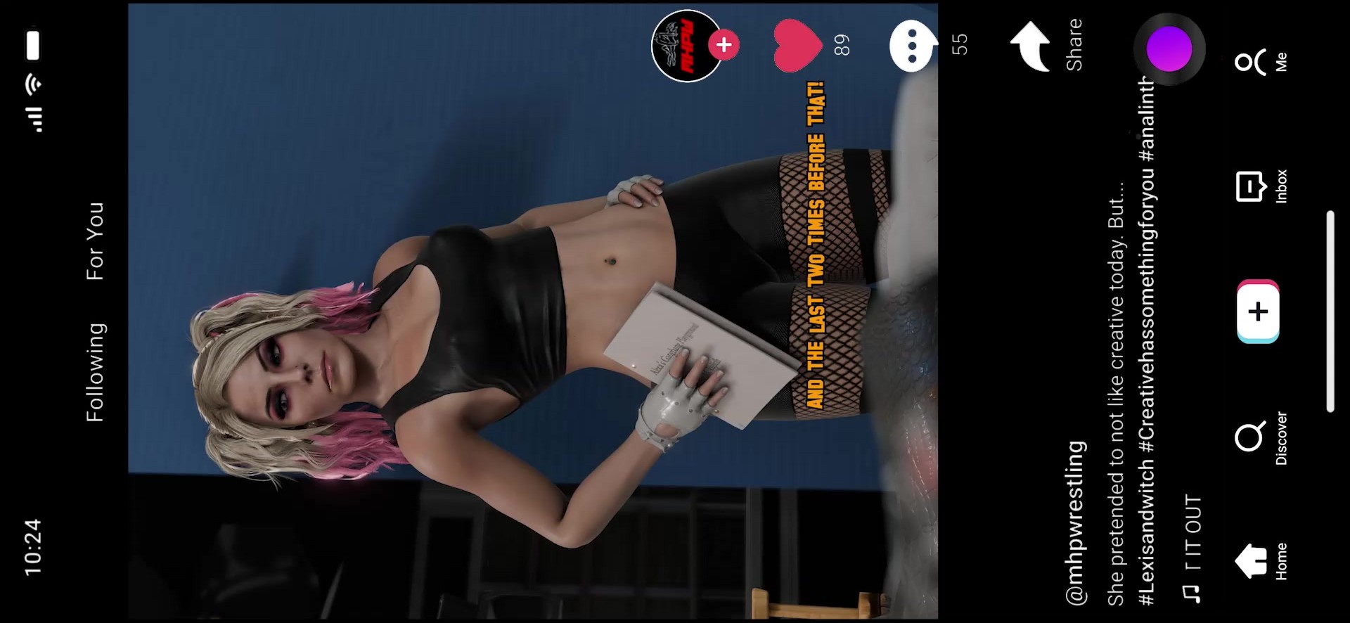 Alexa gets double penetrated on set [mhpwrestling]