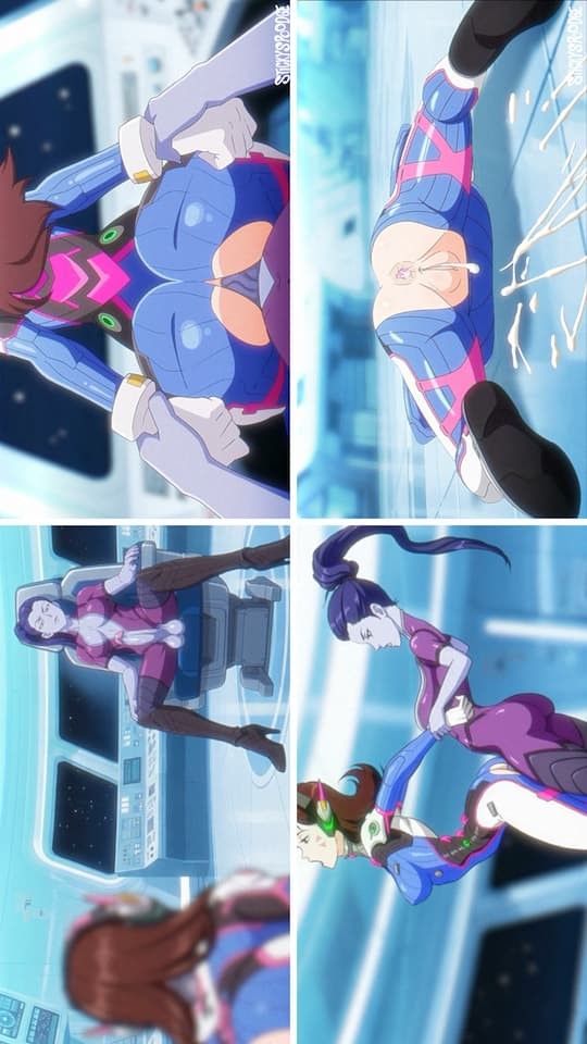 D.Va’s Stuck Anal Plug Gets Helped by Widowmaker 