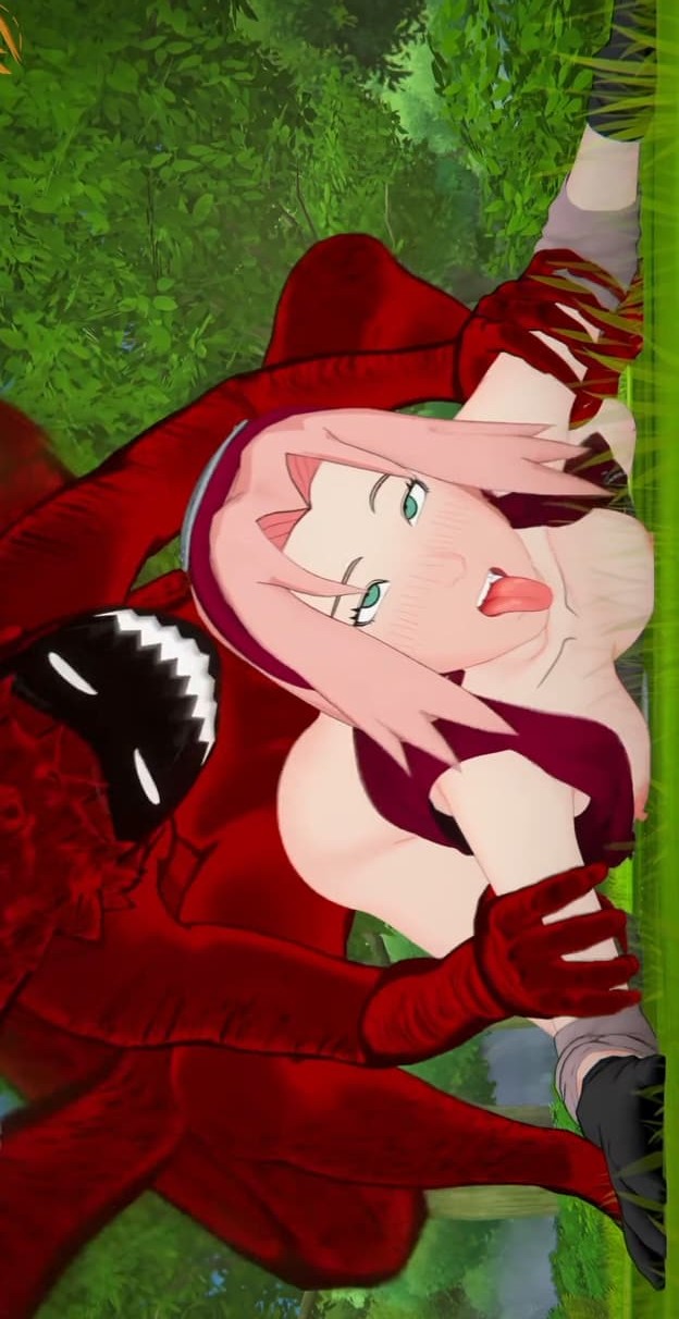 Sakura Haruno Gets Destroyed by 4 Tails Kyuubi Naruto 