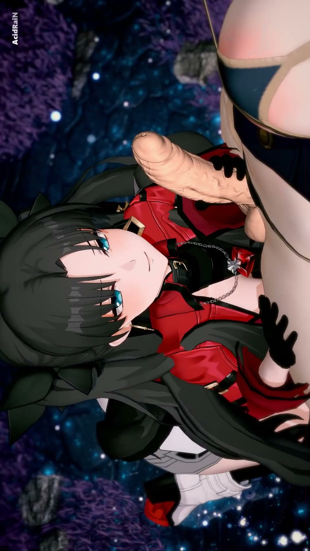 Rin Tohsaka x Futa Saber video sex (HSR x Fate)