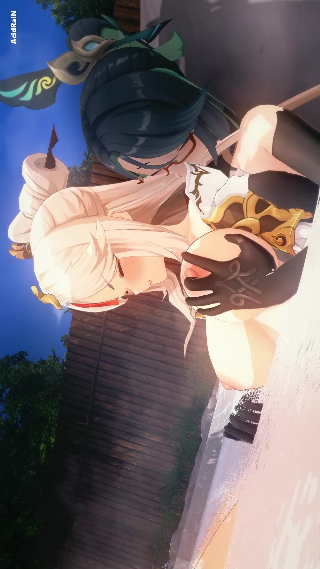 Ningguang x Futa Xianyun having fun (GI)