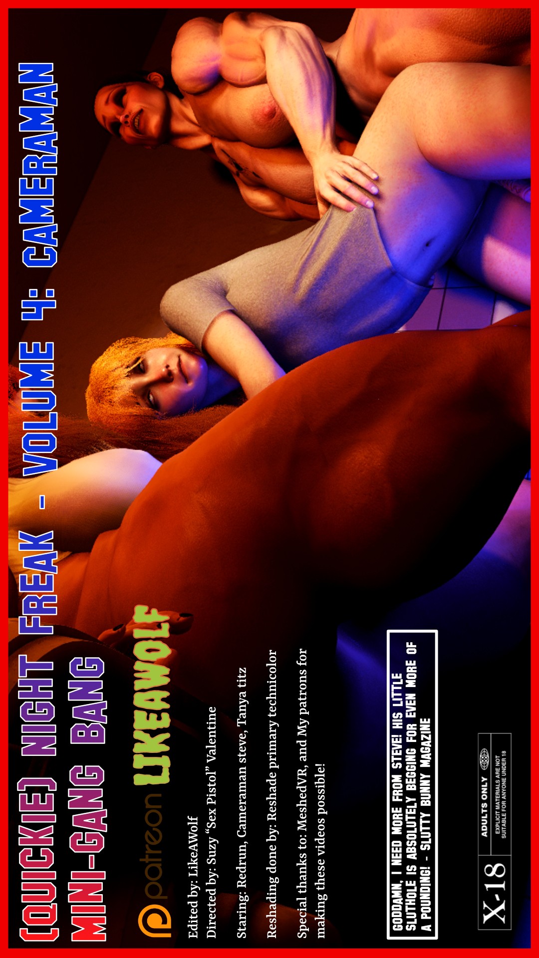 (Quickie) Night Freak: Cameraman Mini-gang bang