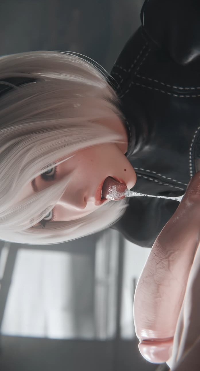 [4K] 2B Gives a Sexy Blowjob at Camp [Miwo]