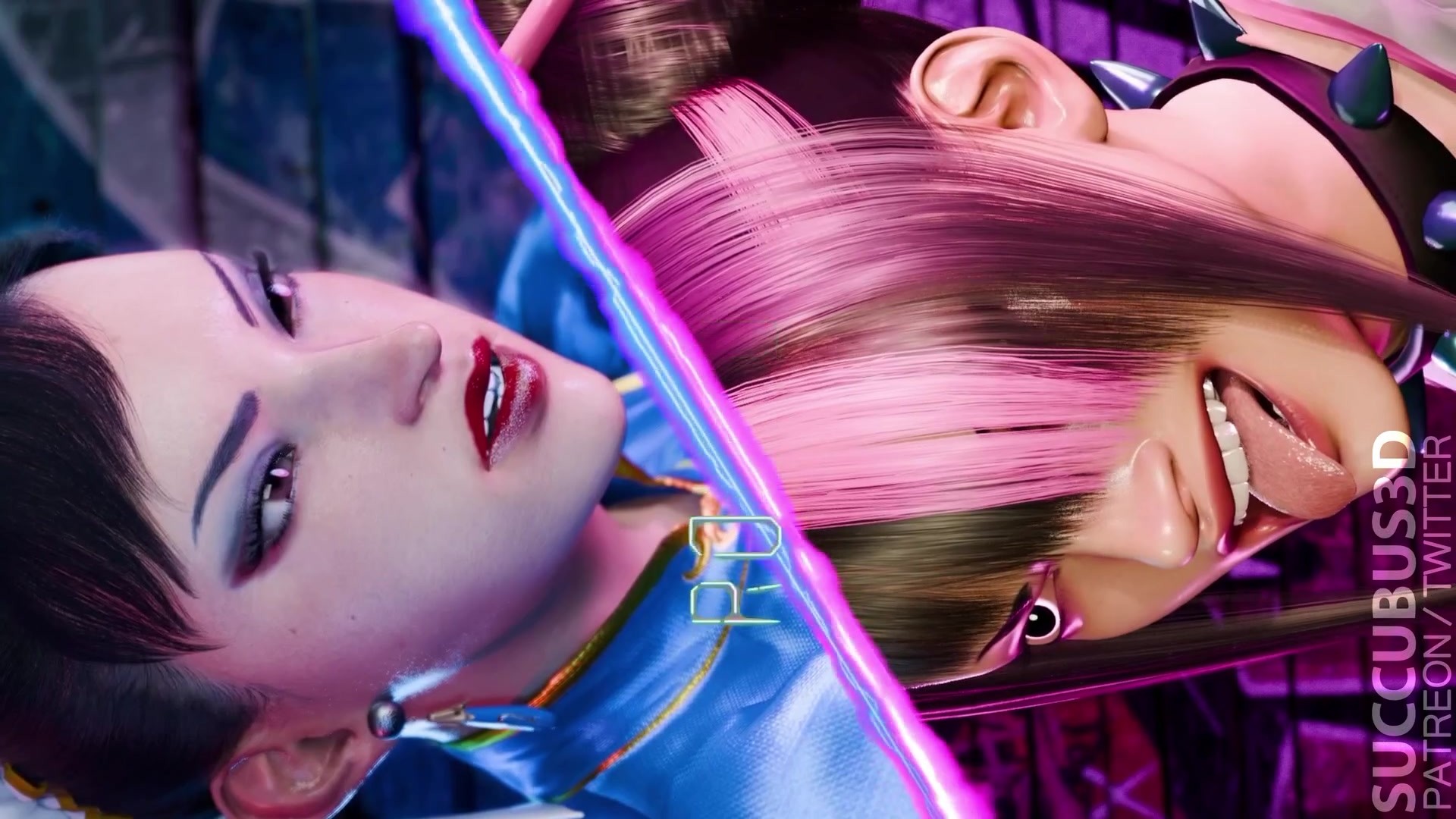 Juri wrecks Chun-Li's pussy and giving her CREAMPIE! Now she's PREGNANT!